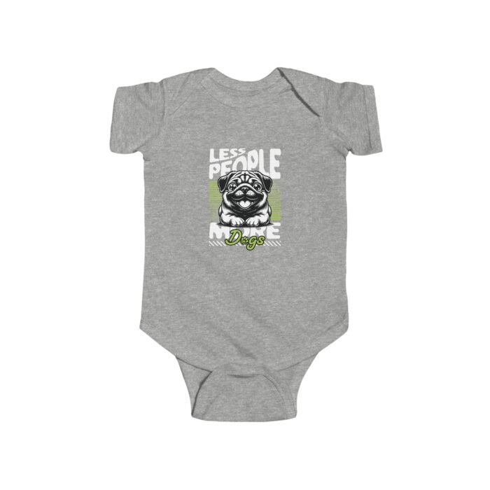 Onesie Infant Fine Jersey Bodysuit - Less People More Dogs Design