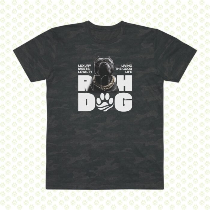 T-Shirt Rich Dog Men's Fine Jersey Tee - Image 3