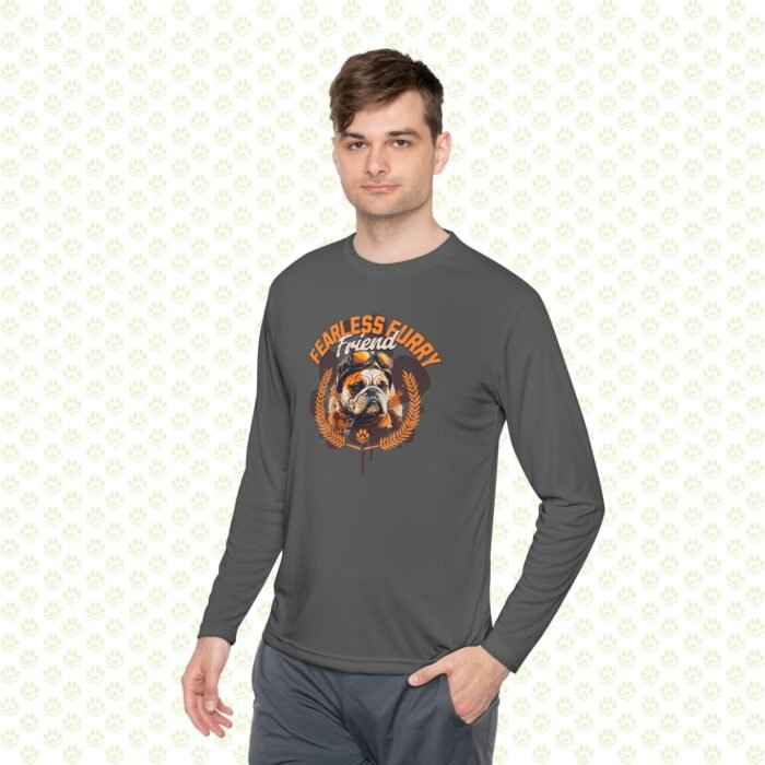 Fearless Furry Friend Unisex Lightweight Long Sleeve Tee - Image 5