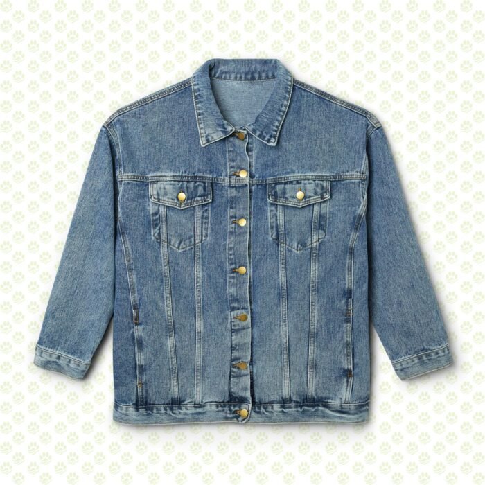 Women's Denim Jacket Bulldog Mafia design - Image 2