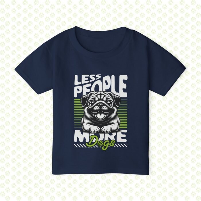 Toddler T-shirt - more dogs less people design - Image 3