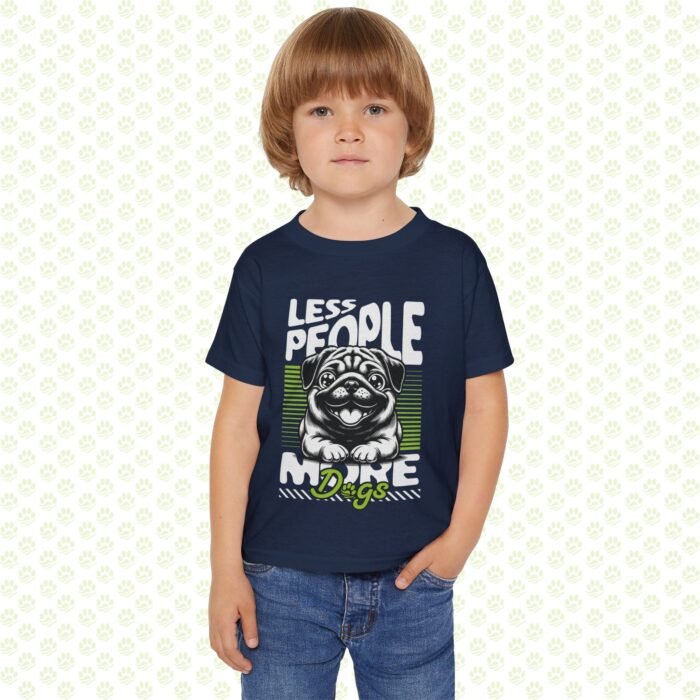 Toddler T-shirt - more dogs less people design - Image 4