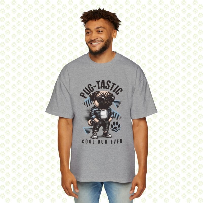 Oversized Tee - Pug Dog Cool Graphic Print