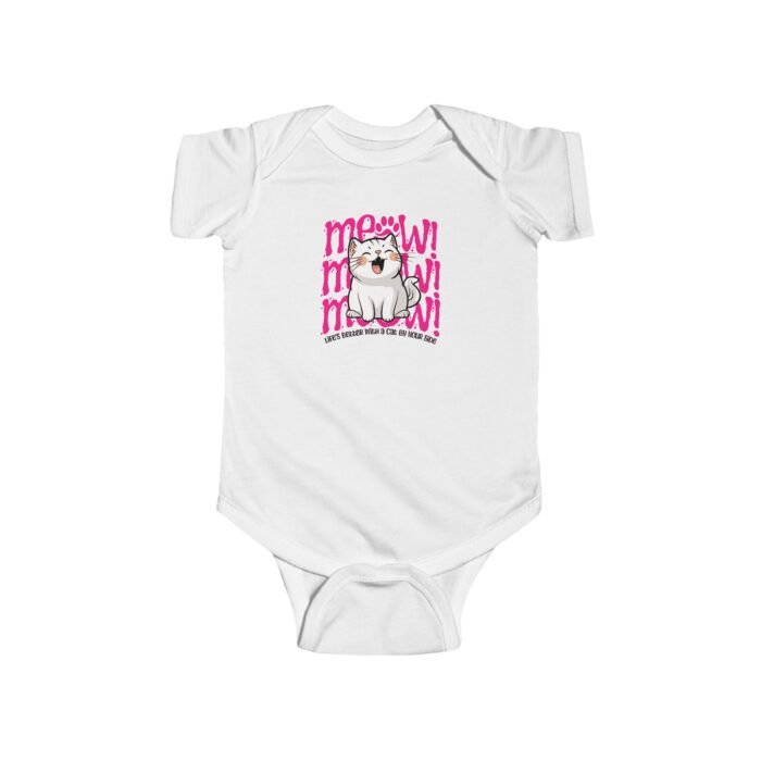Bodysuit - Life is Better with a Cat - Infant Fine Jersey