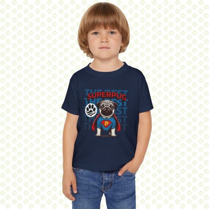 Toddler T-shirt - Super PUG Design - Image 4