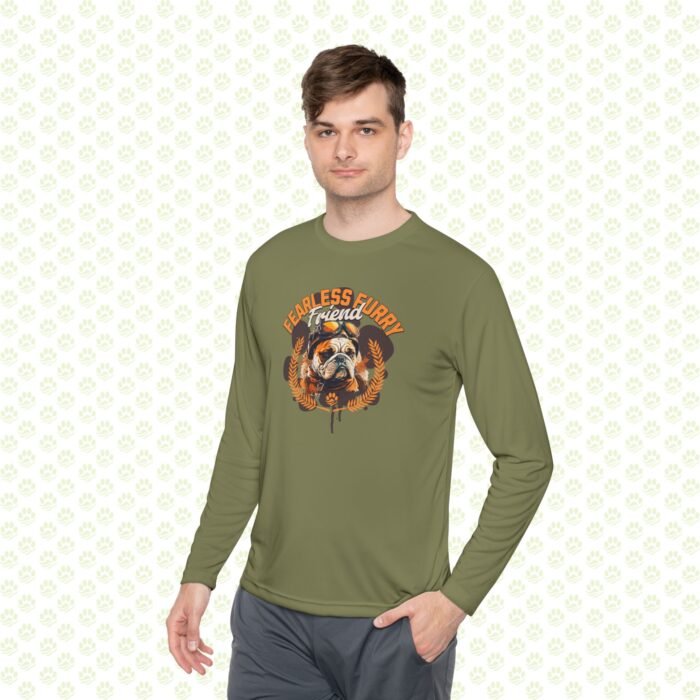 Fearless Furry Friend Unisex Lightweight Long Sleeve Tee - Image 7