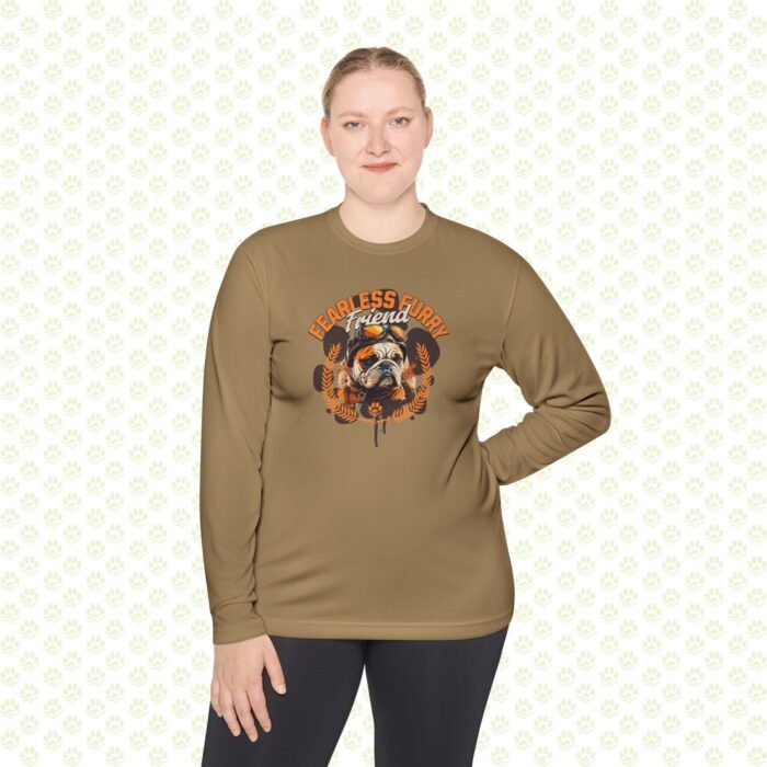 Fearless Furry Friend Unisex Lightweight Long Sleeve Tee - Image 2