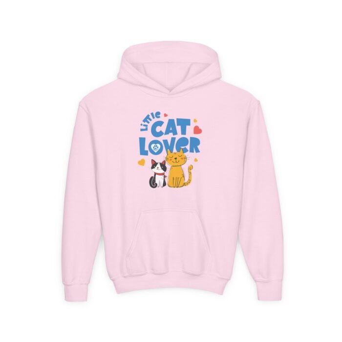 Youth Heavy Blend Hooded Sweatshirt Cat Lover Hoodie - Little Cat Lover