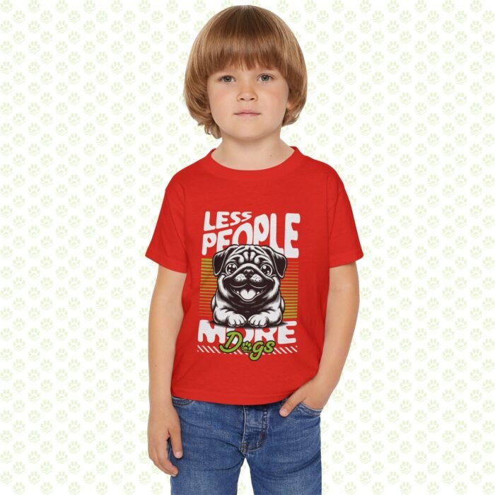 Toddler T-shirt - more dogs less people design - Image 6