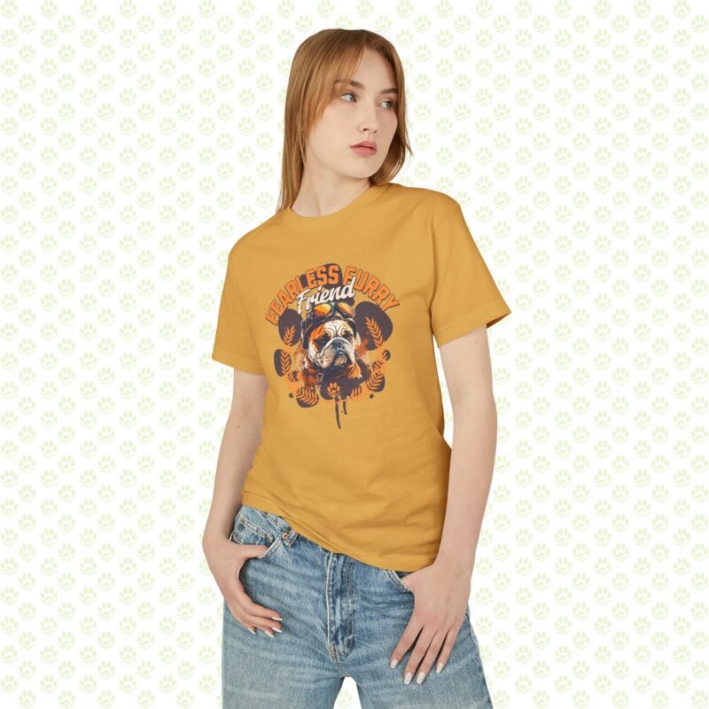 Dog Lover Unisex Garment-Dyed Heavyweight Cotton Tee - Fearless Furry Friend Design