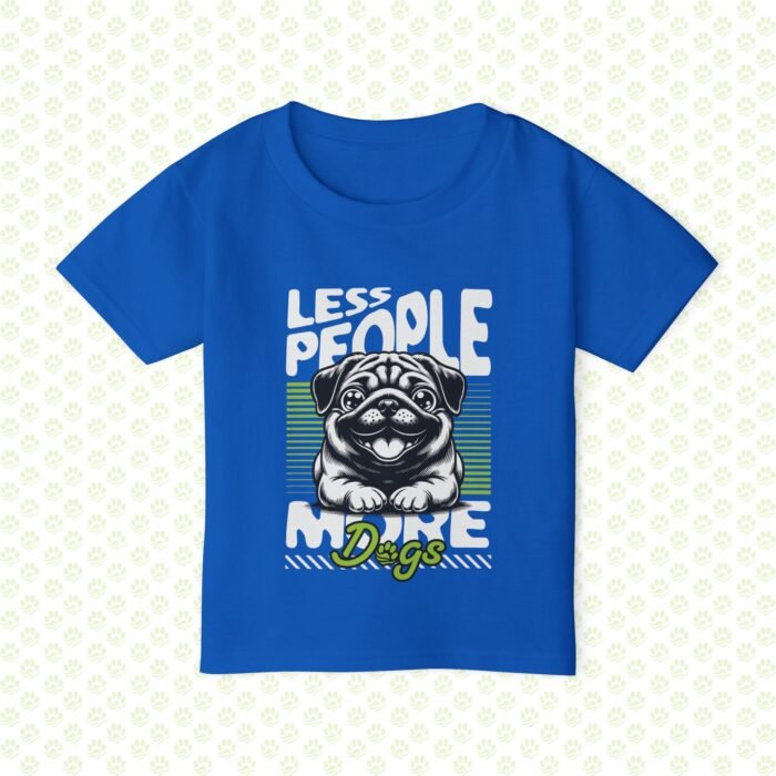 Toddler T-shirt - more dogs less people design - Image 2