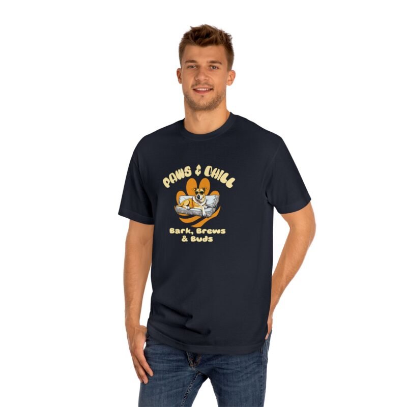 Dog Lover Unisex Tee – “Bark Brews & Buds” Funny Dog Lover Shirt, Casual Pet Lover Graphic Tee
