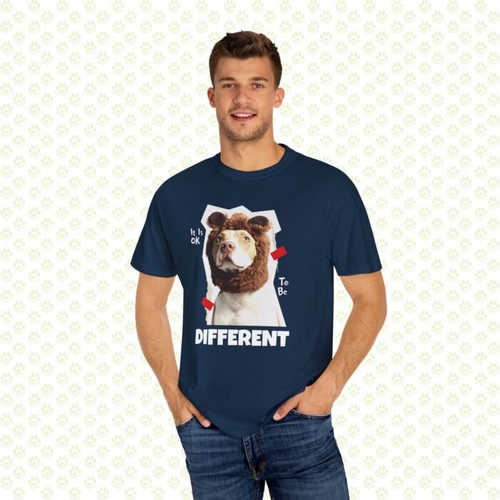 Dog Lovers Unisex Garment-Dyed T-Shirt – Inspirational Dog Graphic Tee, Soft Vintage-Style Heavyweight Cotton Pet Lover Gift - Image 4