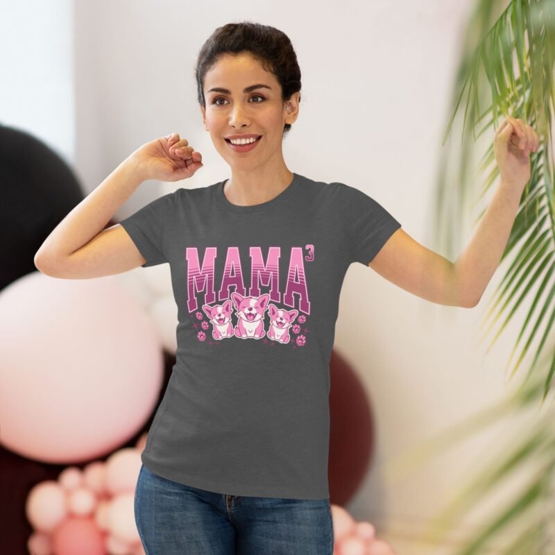 Women’s Tee – Mom of Three Dogs – Dog Mom Gift Shirt, Cute Pet Lover Apparel