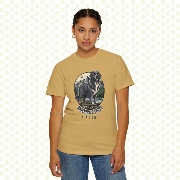 America’s First Trail Dog Seaman Unisex Garment-Dyed T-Shirt – Lewis & Clark Expedition, Historical Dog Lover Tee - Image 4