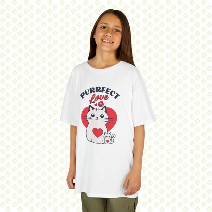 Perfect Love Cats Kids T-Shirt – Cute Kitty Design, Gift for Cat Lovers, Soft & Durable Children’s Tee - Image 4