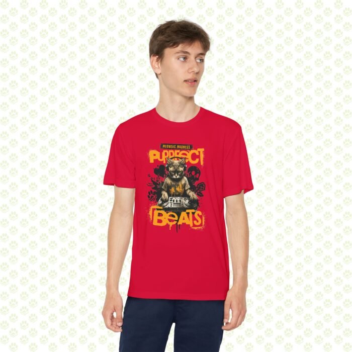 Perfect Beats Cat Lover Tee – DJ Cat Music Graphic, Fun Musical Cat Lover T-Shirt, Unisex Comfort Fit - Image 5