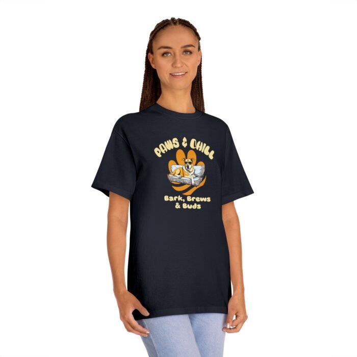 Dog Lover Unisex Tee – “Bark Brews & Buds” Funny Dog Lover Shirt, Casual Pet Lover Graphic Tee - Image 3
