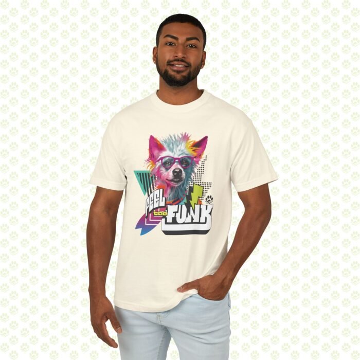 Unisex Garment-Dyed Heavyweight Dog Lover Cotton Tee – Durable Vintage Pet Lover Shirt, Soft Relaxed Fit - Image 2