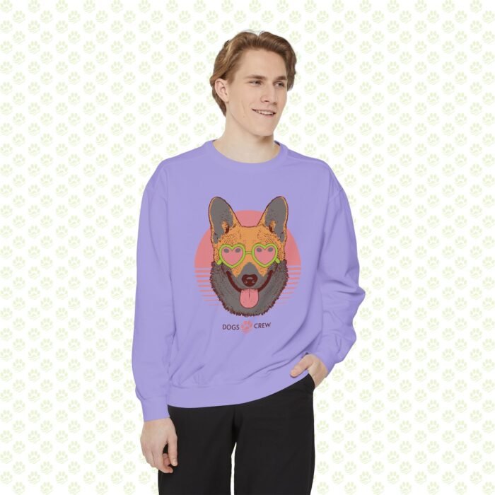 Dogs Crew Sweatshirt – Cute Animal Graphic Unisex Pullover, Cozy Dog Lover Gift, Soft Cotton Blend - Image 2