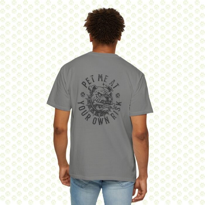 Pet My Cat At Your Own Risk Unisex Garment-Dyed Tee – Funny Cat Lover T-Shirt, Soft Vintage Wash, Unique Gift for Cat Moms & Dads - Image 12