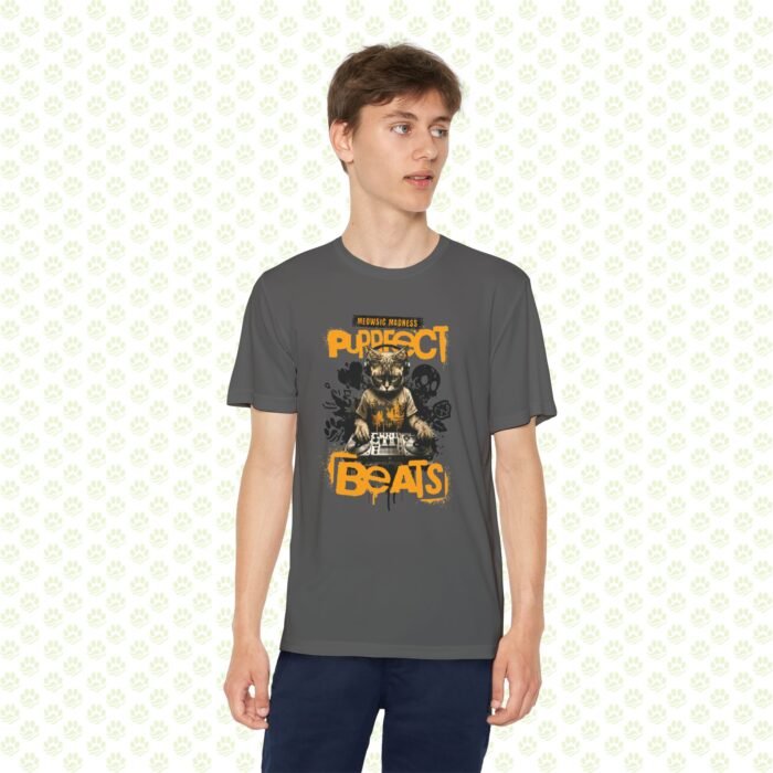 Perfect Beats Cat Lover Tee – DJ Cat Music Graphic, Fun Musical Cat Lover T-Shirt, Unisex Comfort Fit - Image 3