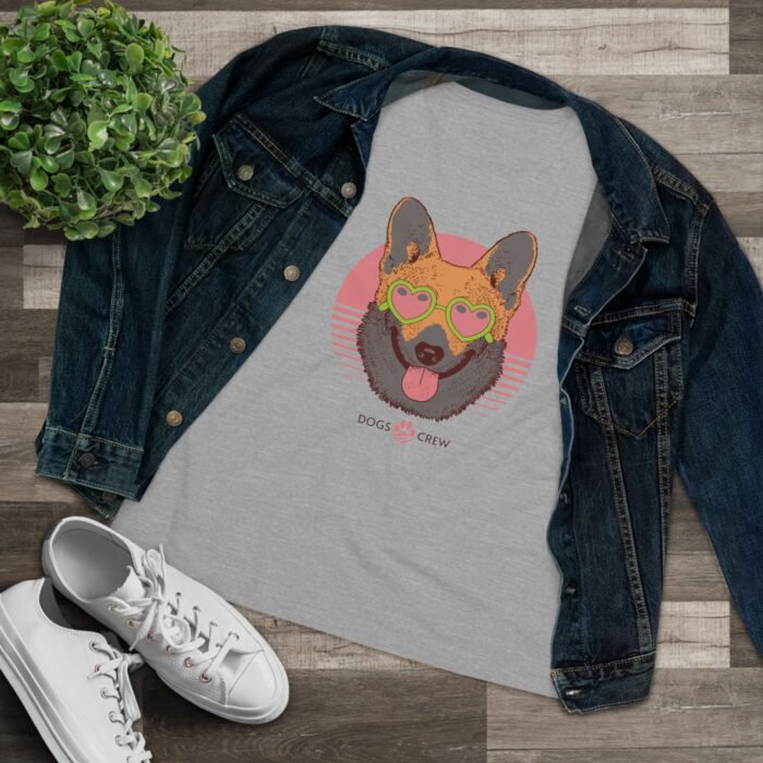 Dogs Crew Cotton Tee – Cute Animal Women’s T-Shirt, Dog Lover Gift, Soft & Comfy Crewneck - Image 8
