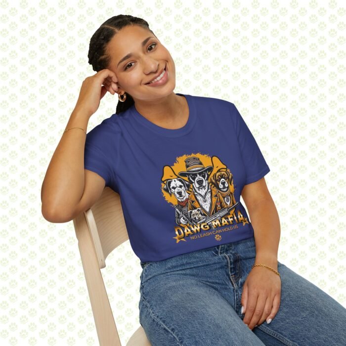 Dawg Mafia Dog Lover Unisex T-Shirt – Funny Dog Gang Graphic Tee, Casual Pet Owner Shirt, Unique Dog Lover Gift - Image 6