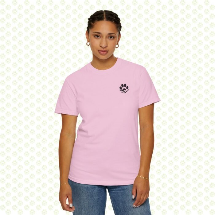 Pet My Cat At Your Own Risk Unisex Garment-Dyed Tee – Funny Cat Lover T-Shirt, Soft Vintage Wash, Unique Gift for Cat Moms & Dads - Image 3
