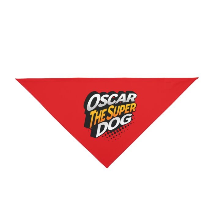 Personalized “The Super Dog” Pet Bandana – Custom Name Dog Bandana, Hero Dog Accessory, Unique Gift for Pets