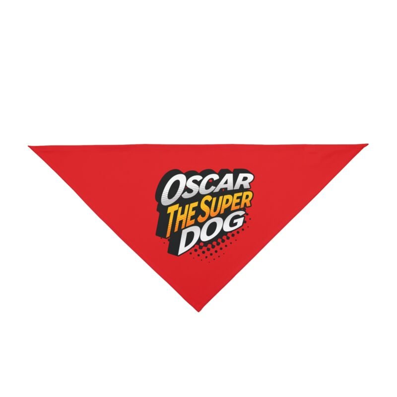 Personalized “The Super Dog” Pet Bandana – Custom Name Dog Bandana, Hero Dog Accessory, Unique Gift for Pets
