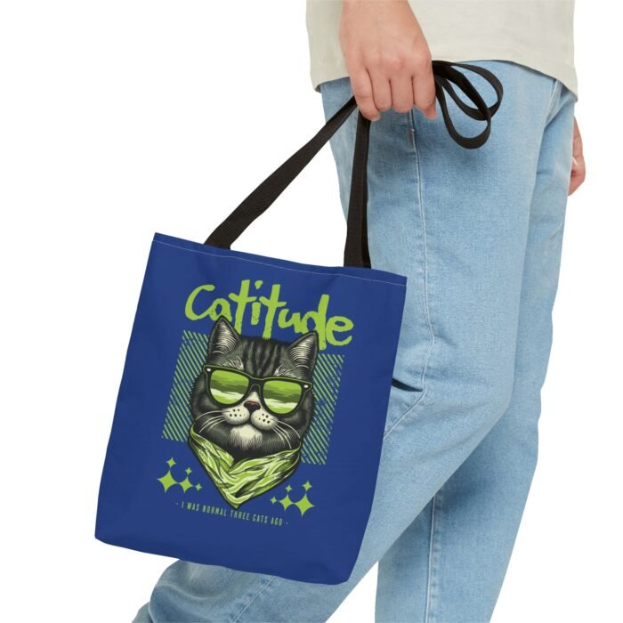 Catitude Cat Lover Tote Bag – Cute & Durable Feline Attitude Tote, Stylish Gift for Cat Fans - Image 2