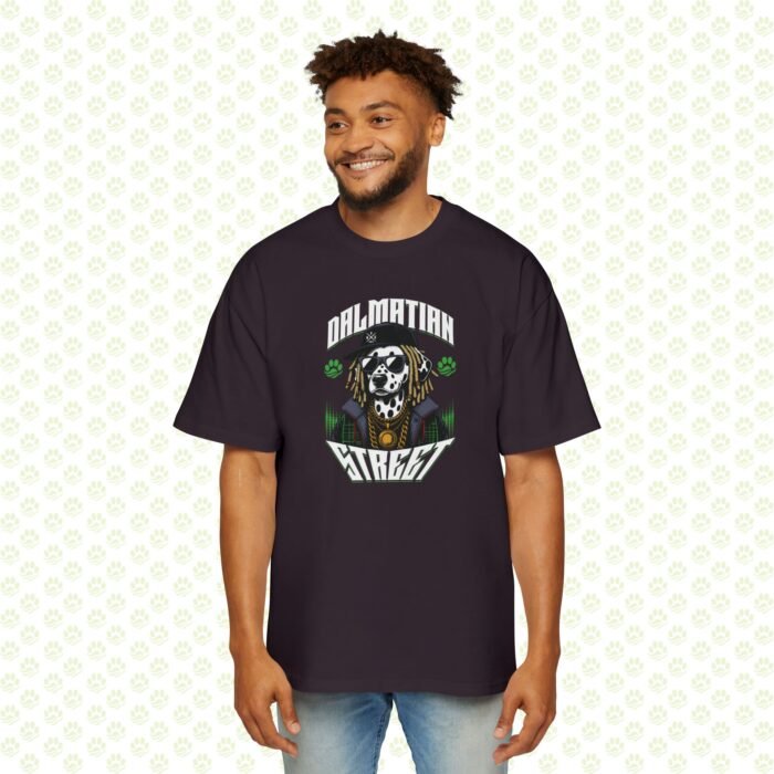 Men's Heavy Oversized Tee - Dog Lover Design - Image 4