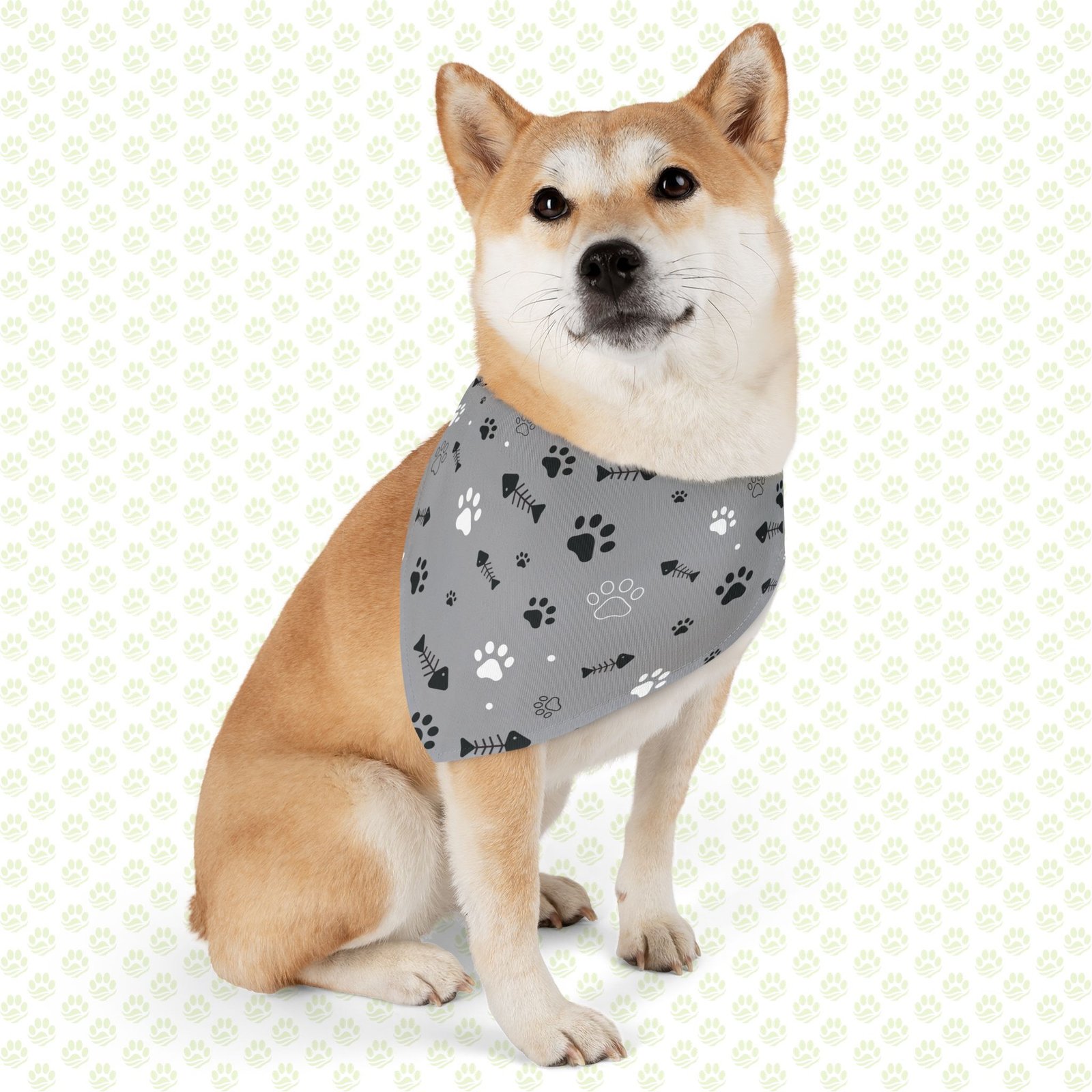 Pet Bandana Collar – Adjustable Stylish Accessory, Cute Dog & Cat Scarf, Customizable Name Option