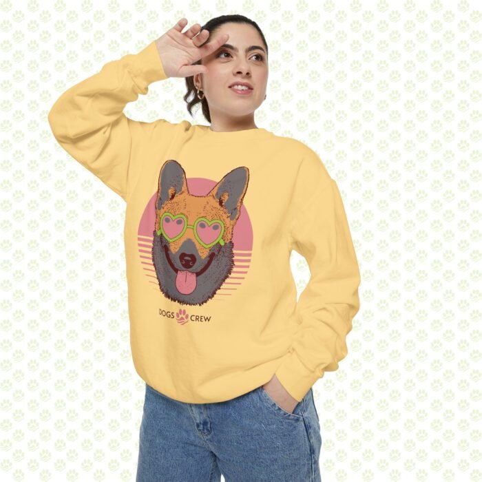Dogs Crew Sweatshirt – Cute Animal Graphic Unisex Pullover, Cozy Dog Lover Gift, Soft Cotton Blend - Image 4