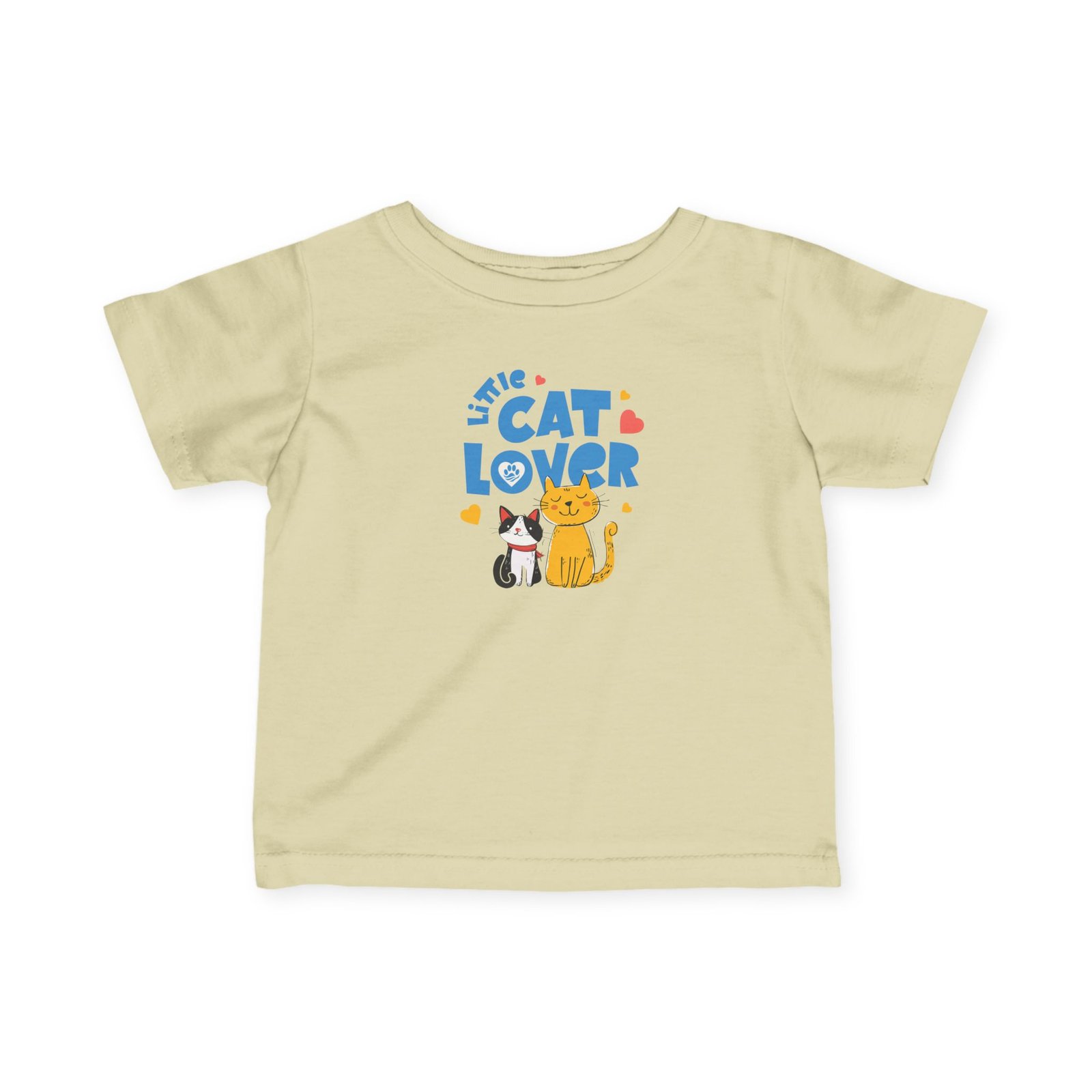 Cat Lover Infant Fine Jersey Tee – Little Cat Lover, Soft Kitten Graphic Baby T-Shirt, Cute Gift for Newborns & Parents