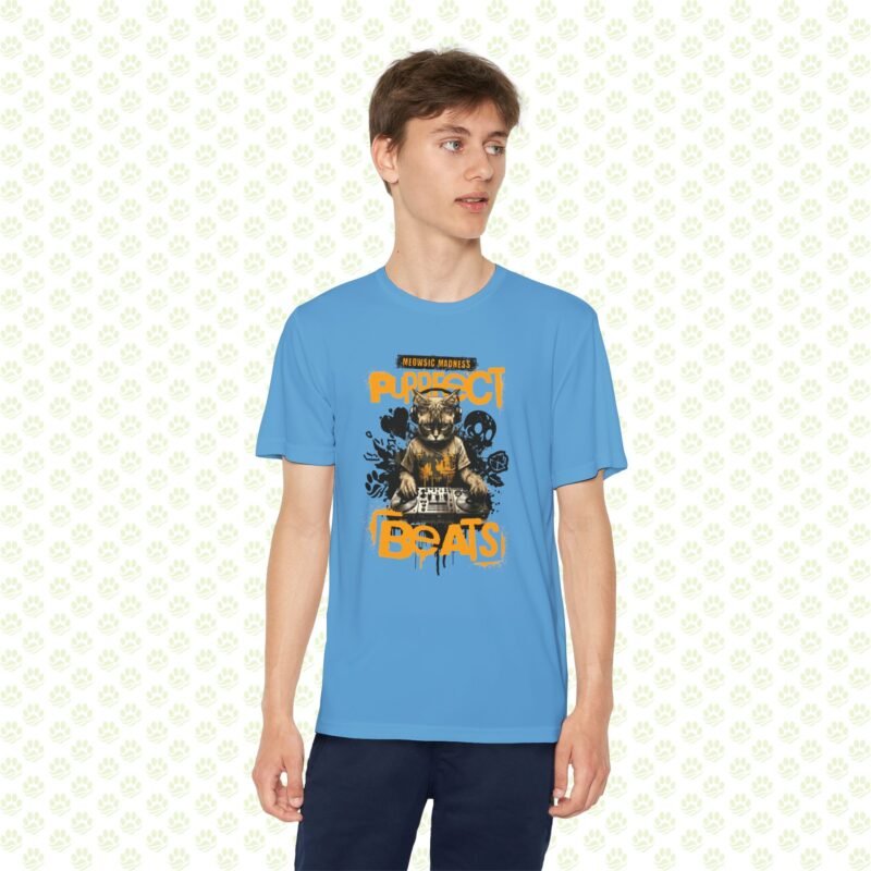 Perfect Beats Cat Lover Tee – DJ Cat Music Graphic, Fun Musical Cat Lover T-Shirt, Unisex Comfort Fit