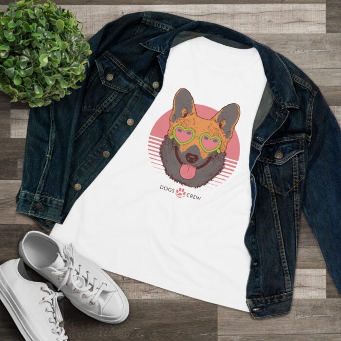 Dogs Crew Cotton Tee – Cute Animal Women’s T-Shirt, Dog Lover Gift, Soft & Comfy Crewneck - Image 5