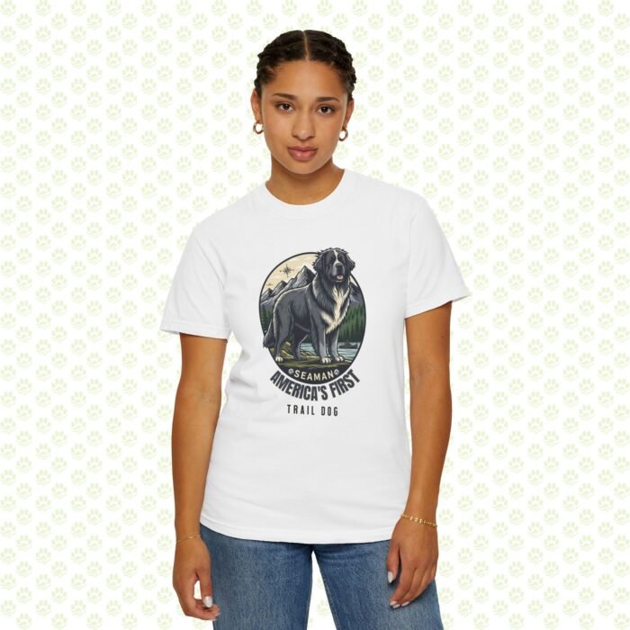 America’s First Trail Dog Seaman Unisex Garment-Dyed T-Shirt – Lewis & Clark Expedition, Historical Dog Lover Tee - Image 2