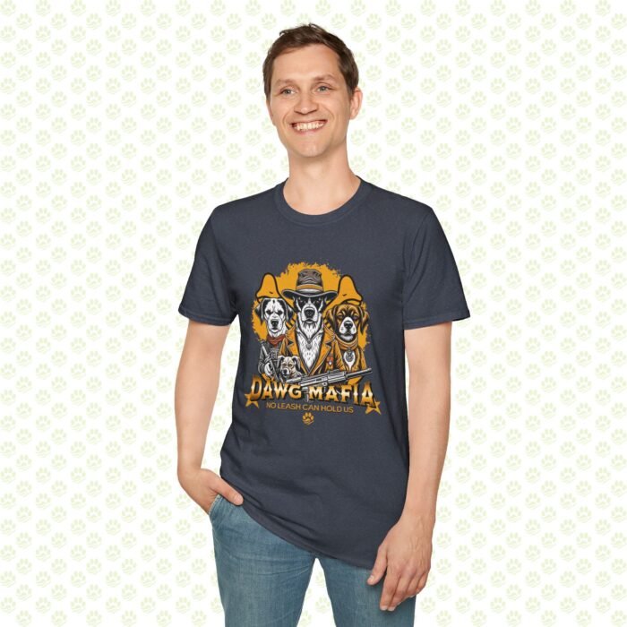 Dawg Mafia Dog Lover Unisex T-Shirt – Funny Dog Gang Graphic Tee, Casual Pet Owner Shirt, Unique Dog Lover Gift - Image 7