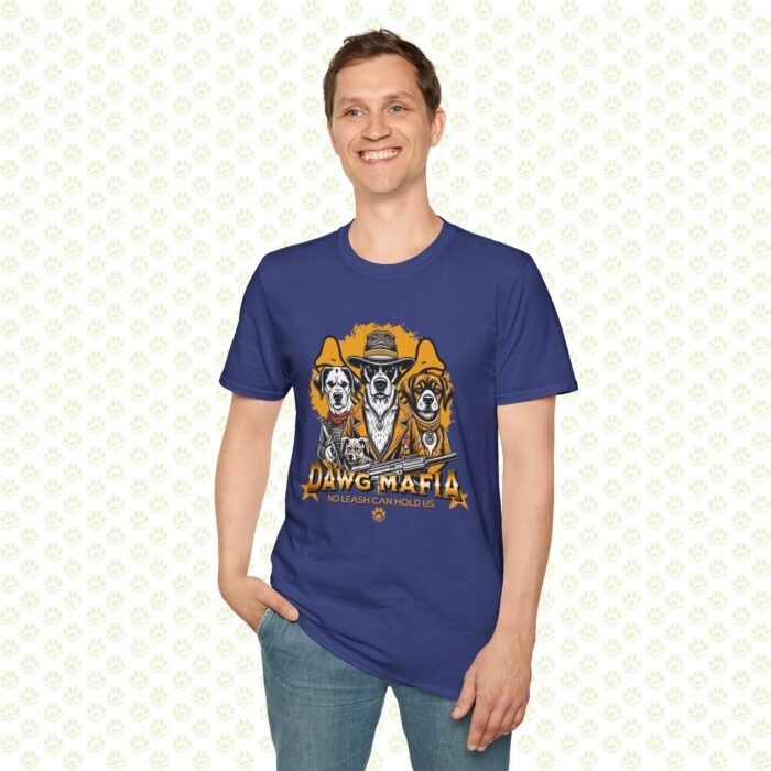 Dawg Mafia Dog Lover Unisex T-Shirt – Funny Dog Gang Graphic Tee, Casual Pet Owner Shirt, Unique Dog Lover Gift - Image 5