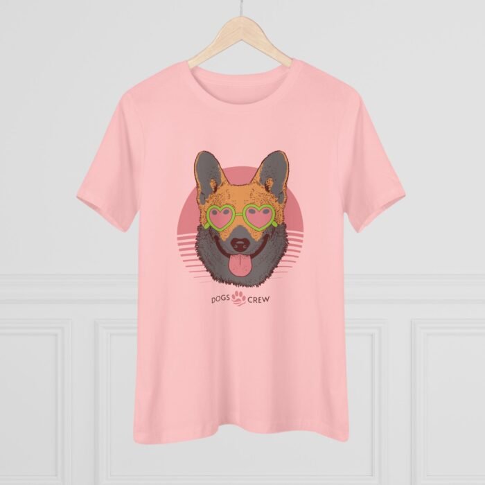 Dogs Crew Cotton Tee – Cute Animal Women’s T-Shirt, Dog Lover Gift, Soft & Comfy Crewneck - Image 3