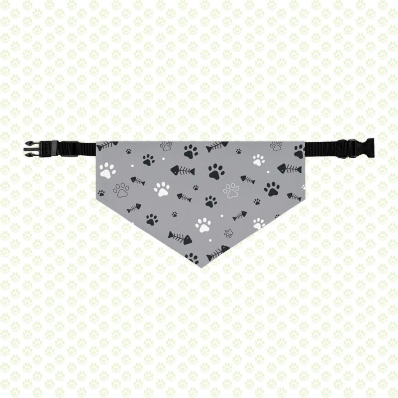 Pet Bandana Collar – Adjustable Stylish Accessory, Cute Dog & Cat Scarf, Customizable Name Option