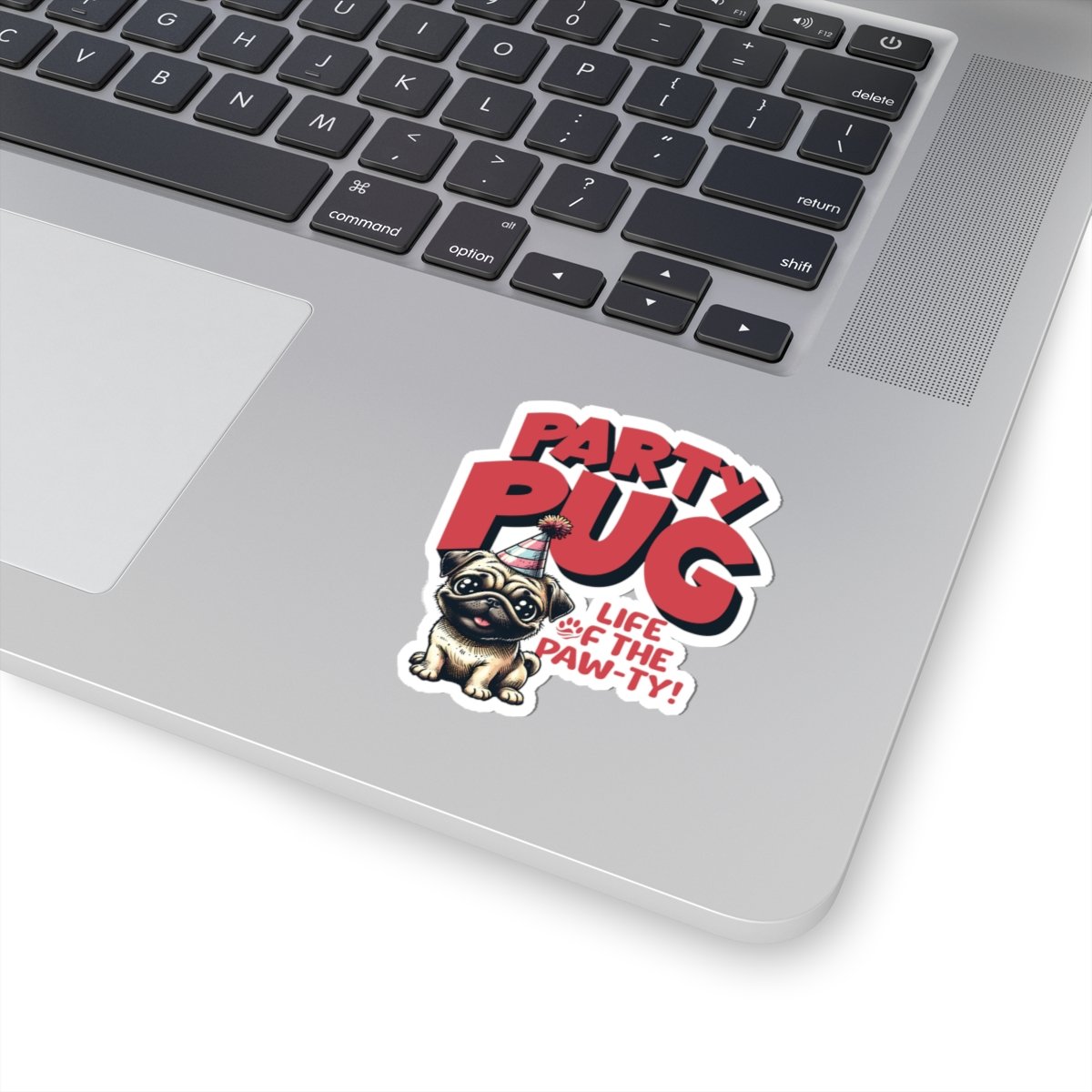 Party PUG Stickers – Cute Celebration Dog Decals, Fun Planner & Gift, Pug Birthday Party Favor