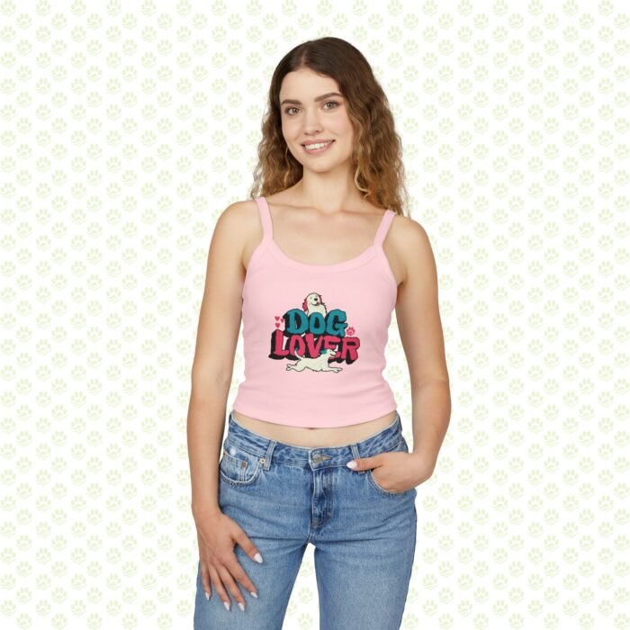 Dog Lover Women’s Spaghetti Strap Tank Top – Cute Summer Cami with Playful Dog Graphic, Comfortable Pet Mom Sleeveless Shirt - Image 7