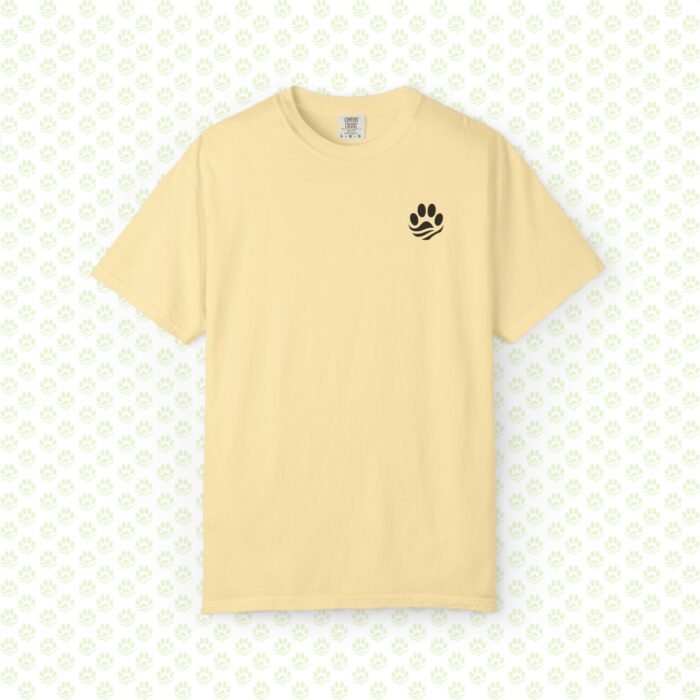 Pet My Cat At Your Own Risk Unisex Garment-Dyed Tee – Funny Cat Lover T-Shirt, Soft Vintage Wash, Unique Gift for Cat Moms & Dads - Image 4