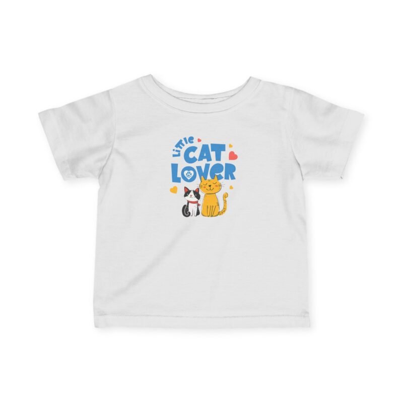 Cat Lover Infant Fine Jersey Tee – Little Cat Lover, Soft Kitten Graphic Baby T-Shirt, Cute Gift for Newborns & Parents