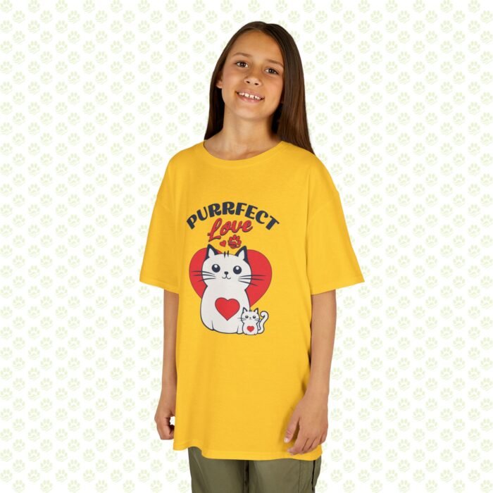 Perfect Love Cats Kids T-Shirt – Cute Kitty Design, Gift for Cat Lovers, Soft & Durable Children’s Tee - Image 5