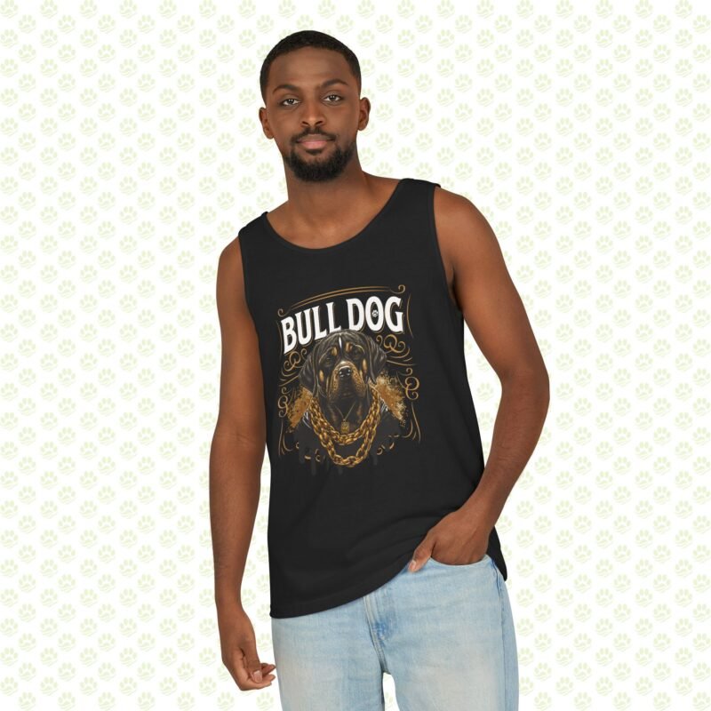 Bull Dog Lover Unisex Garment-Dyed Tank Top – Soft Vintage Look, Relaxed Fit Dog Breed Apparel