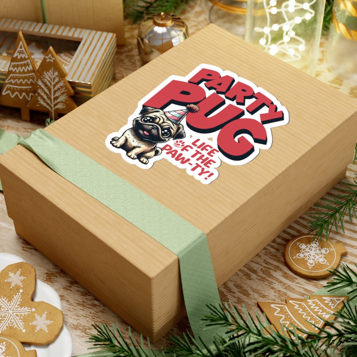 Party PUG Stickers – Cute Celebration Dog Decals, Fun Planner & Gift, Pug Birthday Party Favor - Image 9